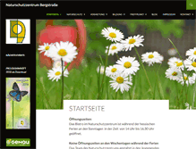 Tablet Screenshot of naturschutzzentrum-bergstrasse.de